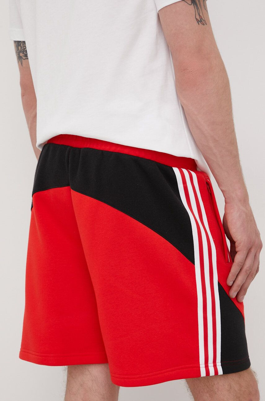 adidas Originals Šortky HC2092-VRED/BLK pánske červená farba - Pepit.sk