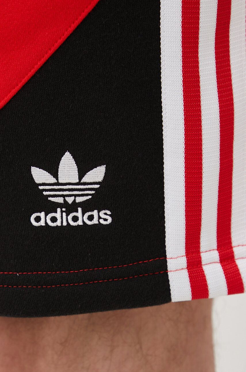 adidas Originals Šortky HC2092-VRED/BLK pánske červená farba - Pepit.sk