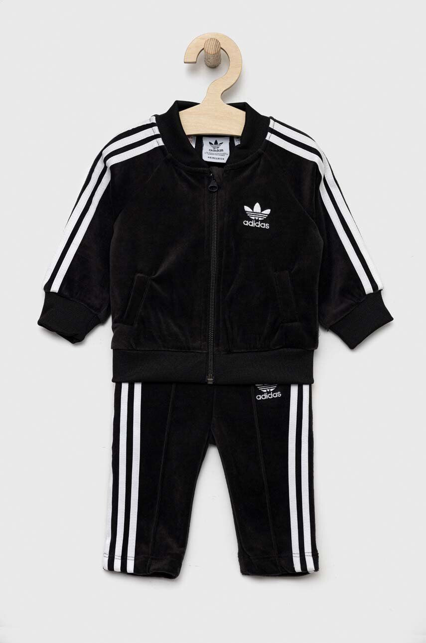 adidas Originals Tepláková súprava pre bábätká čierna farba - Pepit.sk