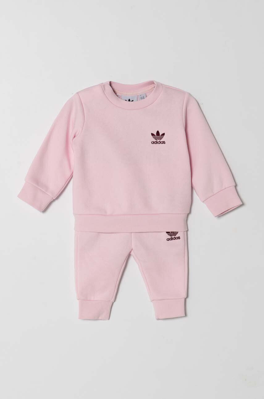 adidas Originals Tepláková súprava pre bábätká oranžová farba - Pepit.sk