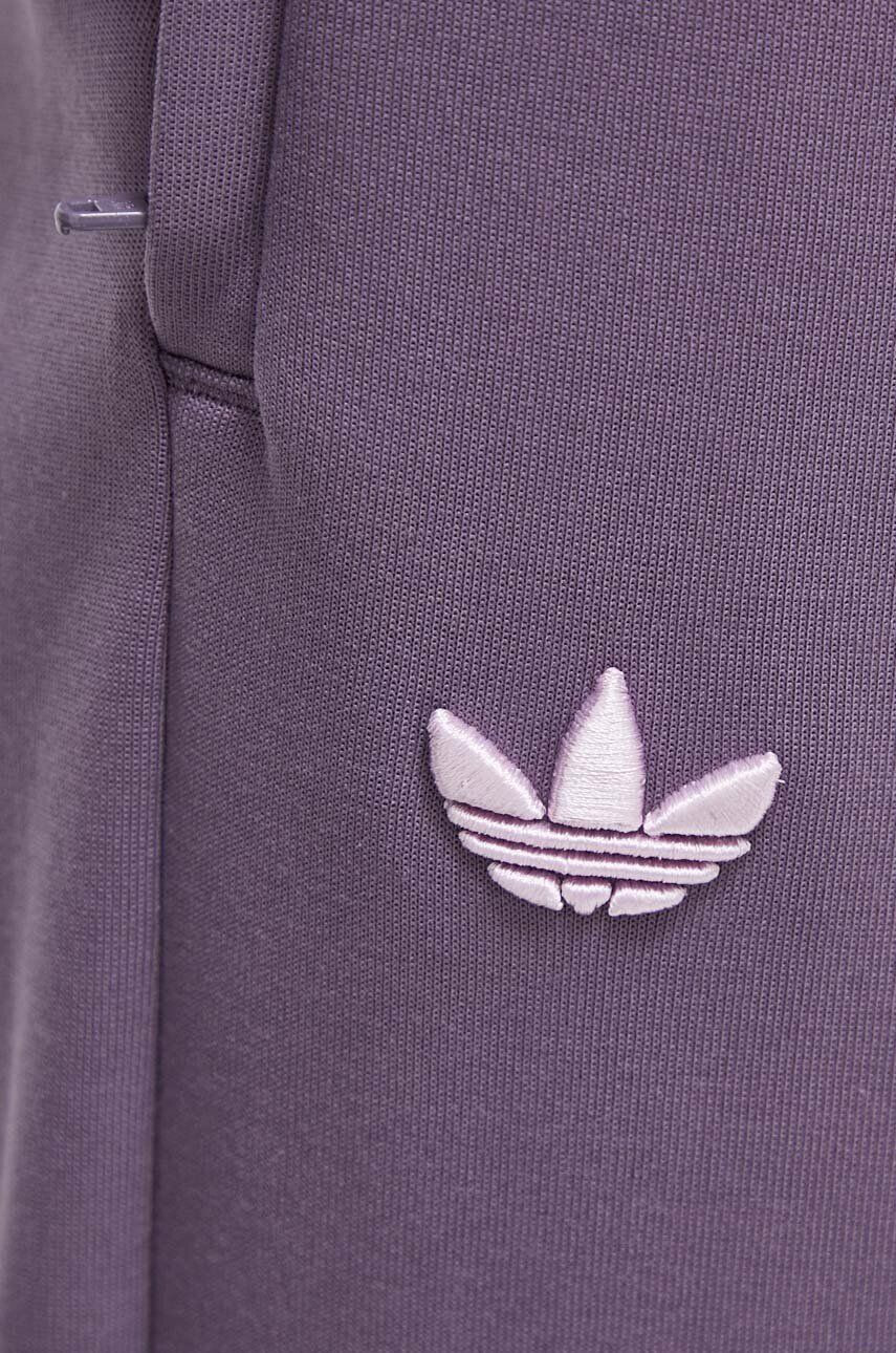 adidas Originals Tepláky fialová farba s nášivkou - Pepit.sk