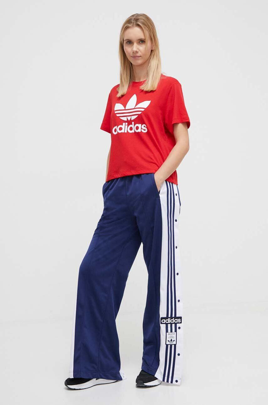 adidas Originals Tričko dámsky červená farba - Pepit.sk