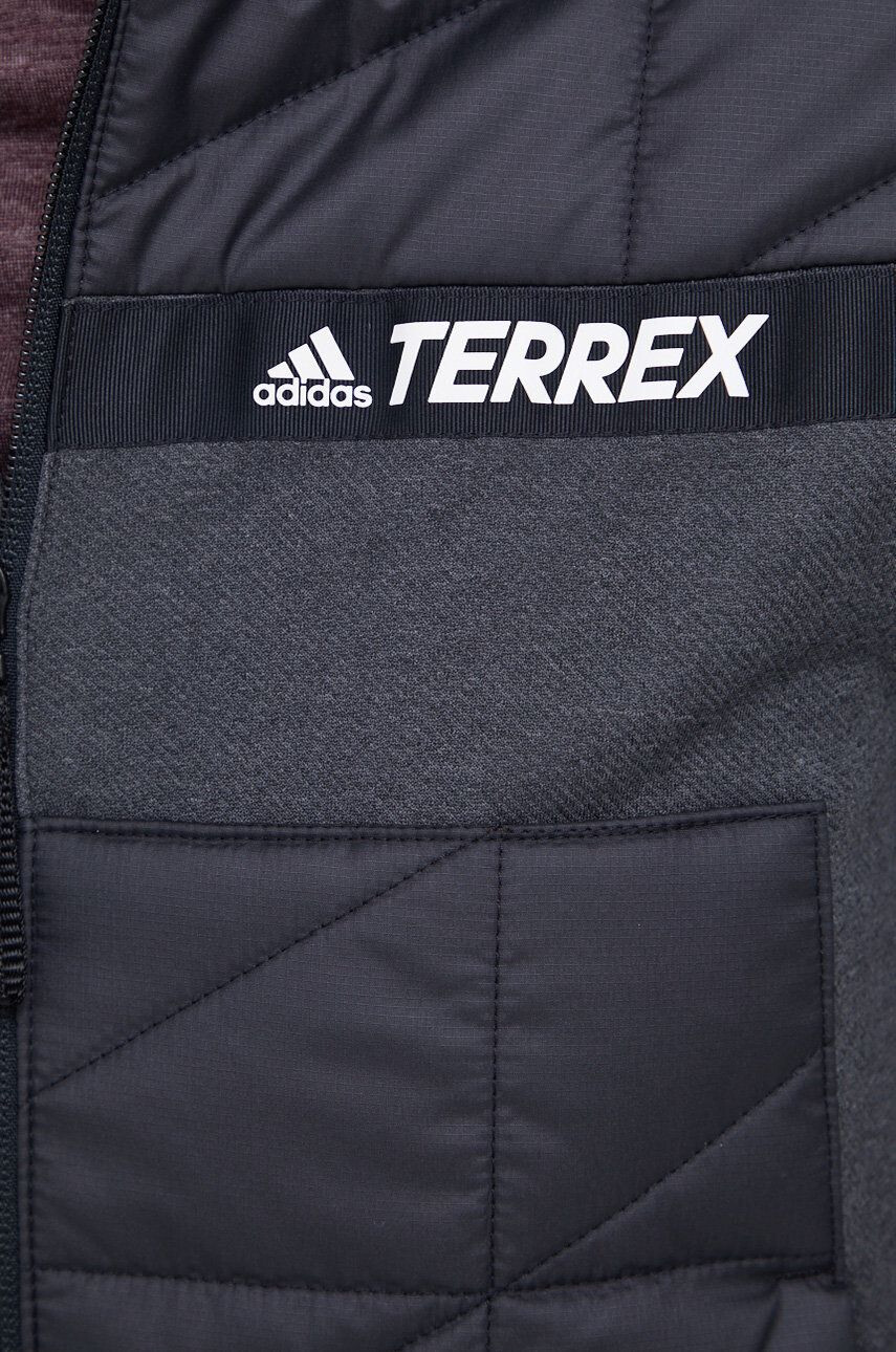 adidas TERREX Bunda GU8925 dámska šedá farba prechodná - Pepit.sk