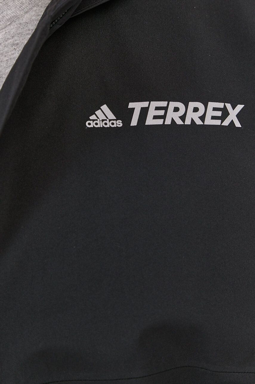 adidas TERREX Nepremokavá bunda adidas Performance pánska čierna farba - Pepit.sk