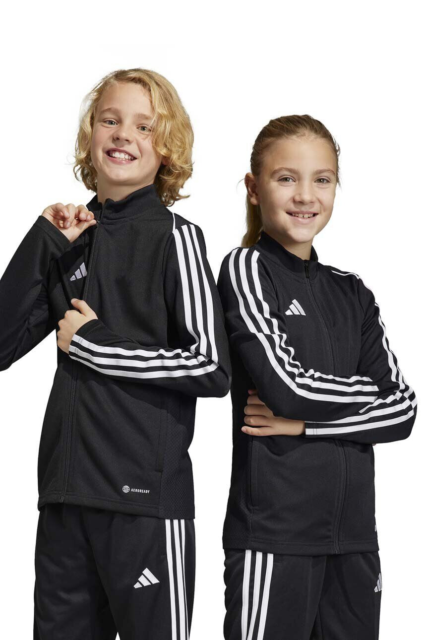 adidas Performance Detská mikina TIRO23L TR JKTY čierna farba vzorovaná - Pepit.sk