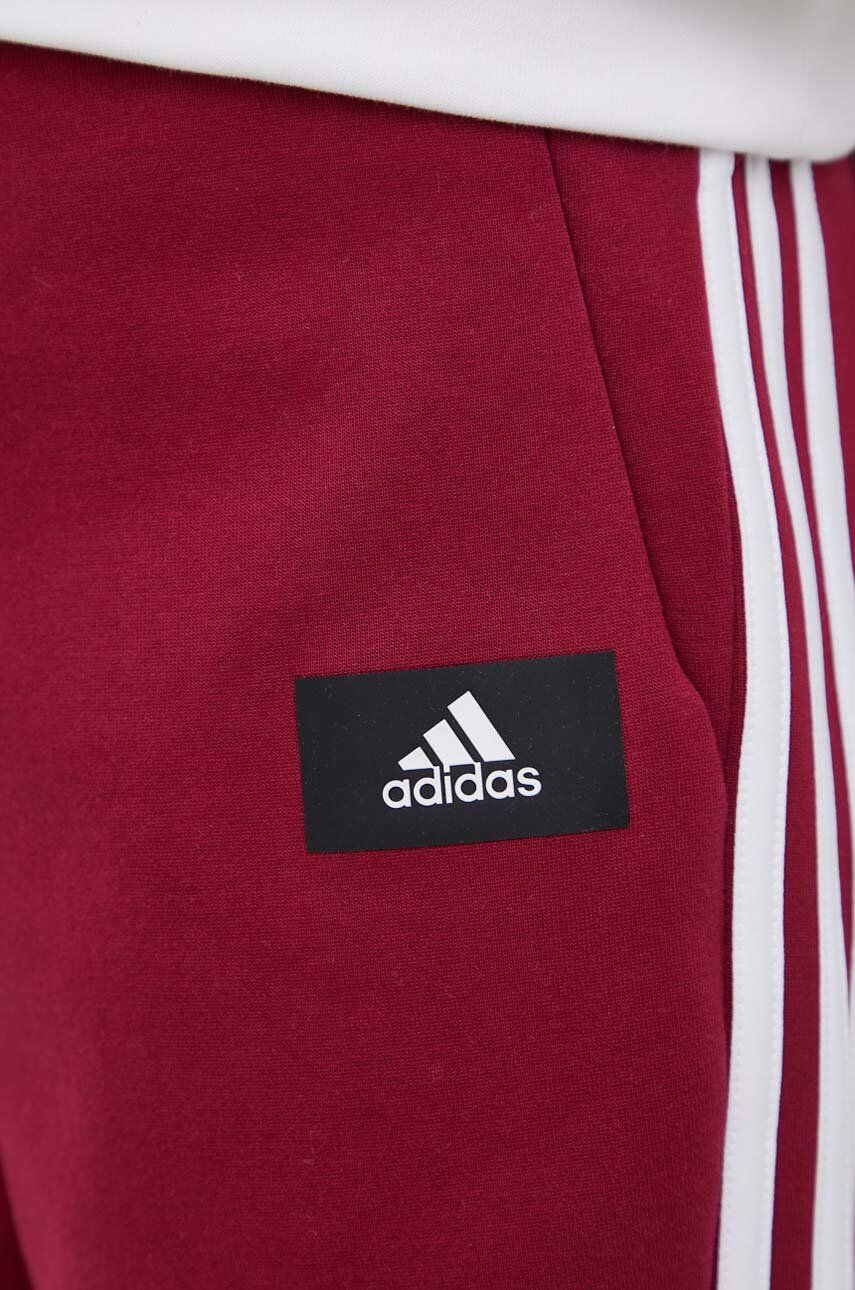 adidas Performance Nohavice HE1663 dámske bordová farba jednofarebné - Pepit.sk