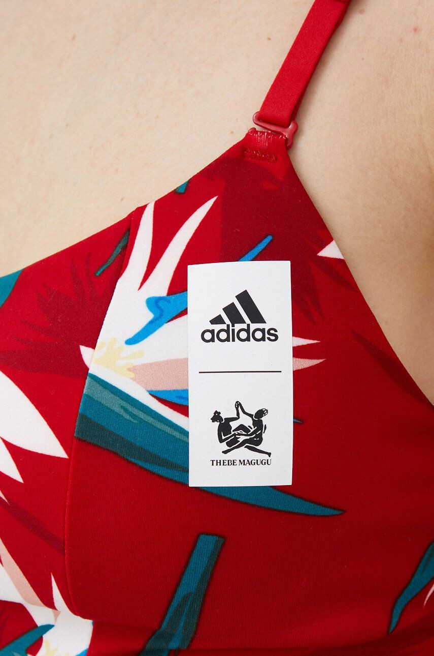 adidas Performance Podprsenka na jogu Thebe Magugu Studio červená farba vzorovaná - Pepit.sk