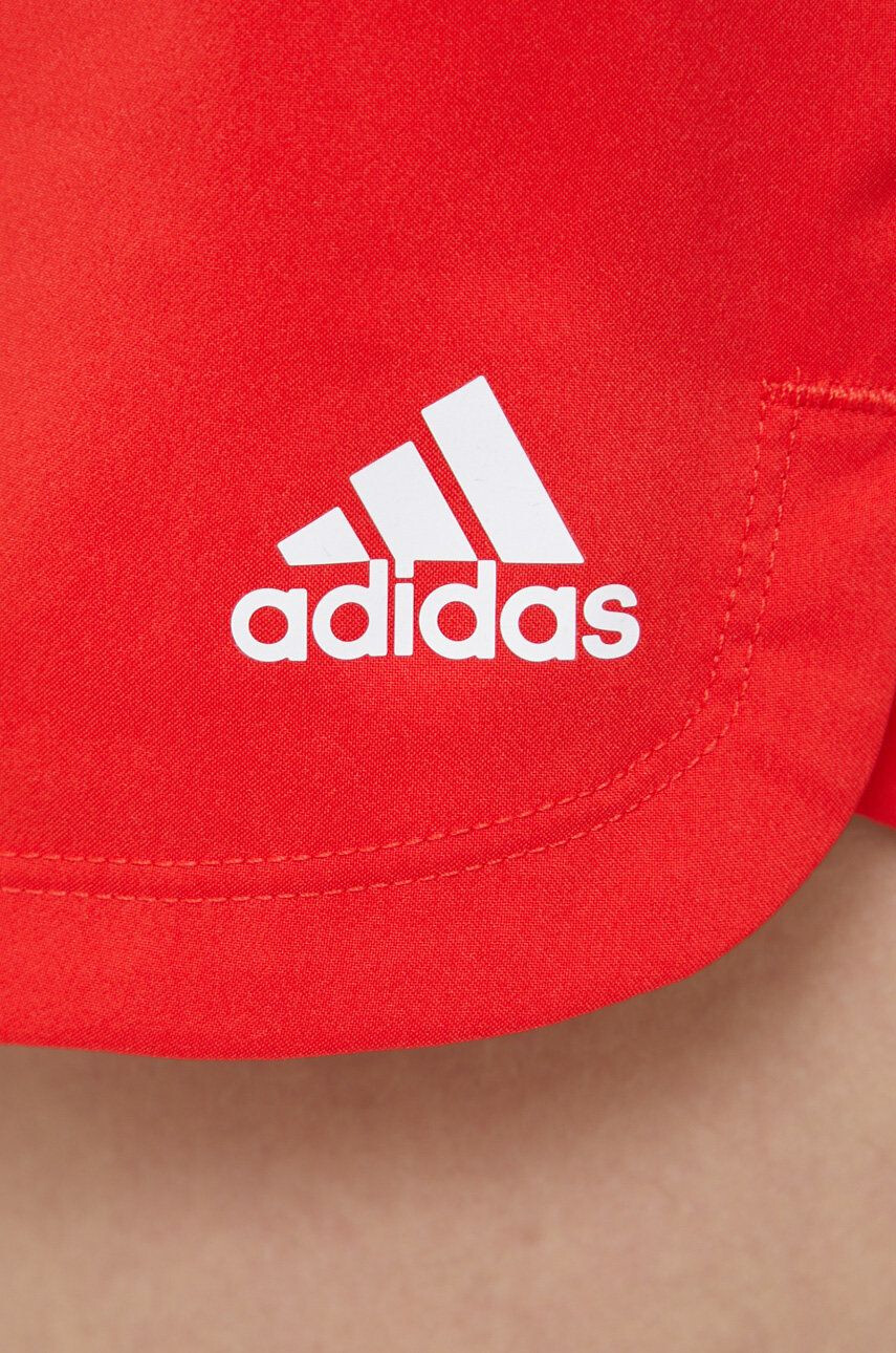 adidas Performance Šortky HD2809 dámske ružová farba jednofarebné stredne vysoký pás - Pepit.sk