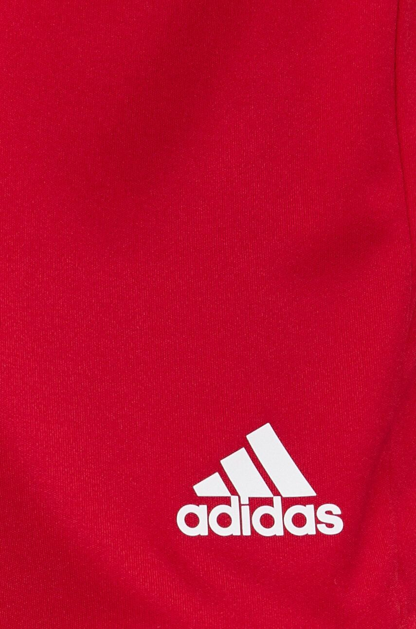 adidas Performance Šortky GN5783 dámske červená farba jednofarebné stredne vysoký pás - Pepit.sk