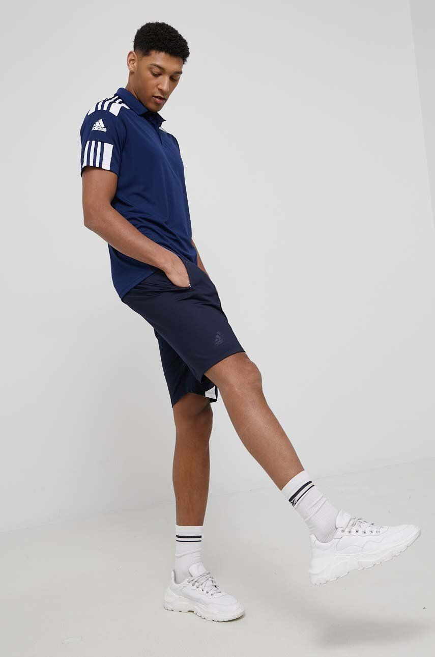 adidas Performance Športové polo tričko HC6277 tmavomodrá farba s nášivkou - Pepit.sk