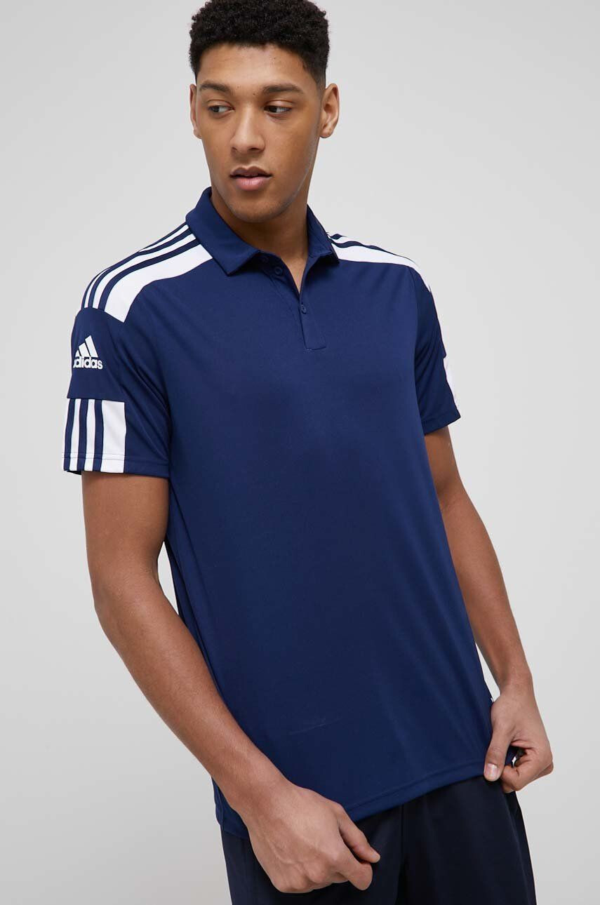 adidas Performance Športové polo tričko HC6277 tmavomodrá farba s nášivkou - Pepit.sk