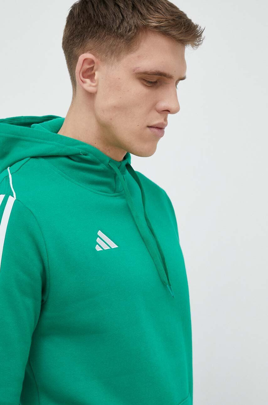 adidas Performance Tepláková mikina Tiro 23 zelená farba s kapucňou s nášivkou - Pepit.sk