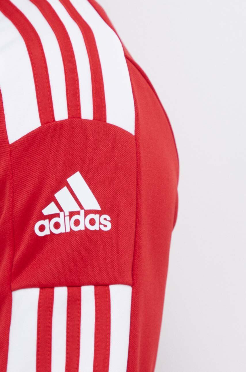 adidas Performance Tréningová mikina Squadra 21 červená farba s nášivkou - Pepit.sk