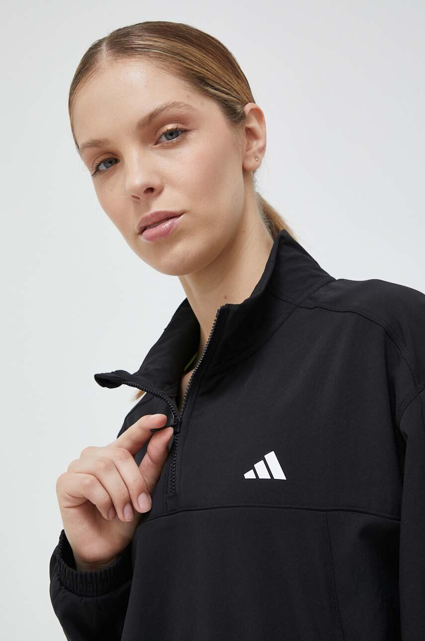 adidas Performance Tréningová mikina Training Essentials čierna farba s potlačou - Pepit.sk