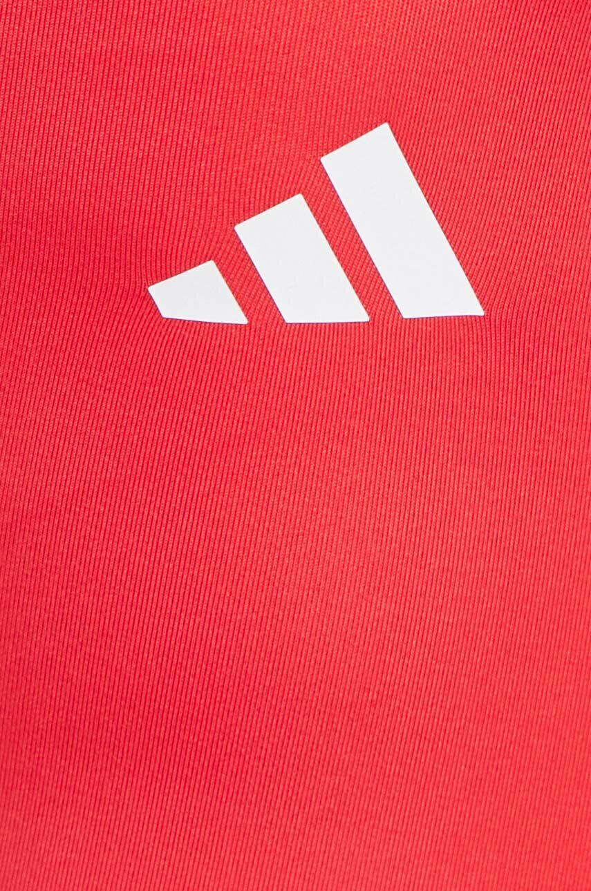 adidas Performance Tréningové legíny Train Essentials červená farba s nášivkou - Pepit.sk