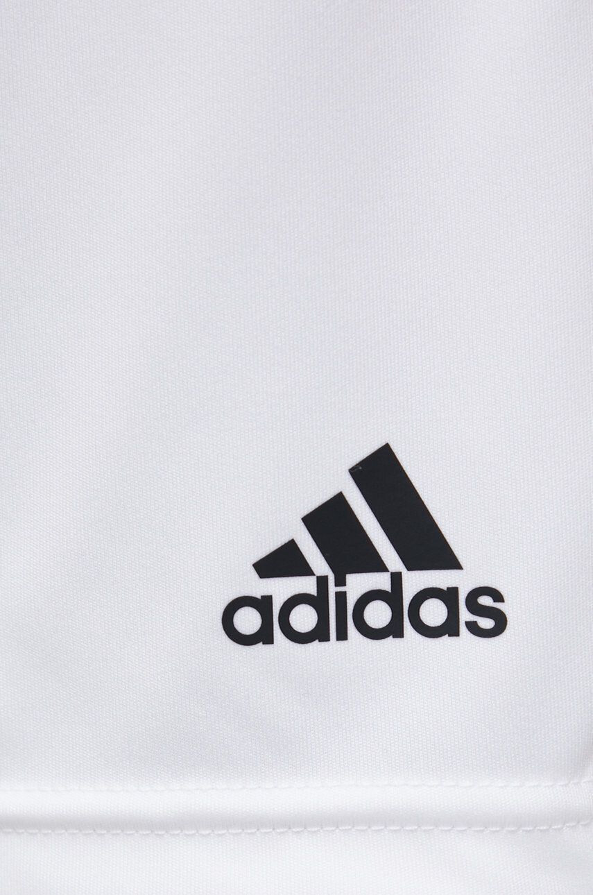 adidas Performance Tréningové šortky GN5782 dámske biela farba jednofarebné stredne vysoký pás - Pepit.sk