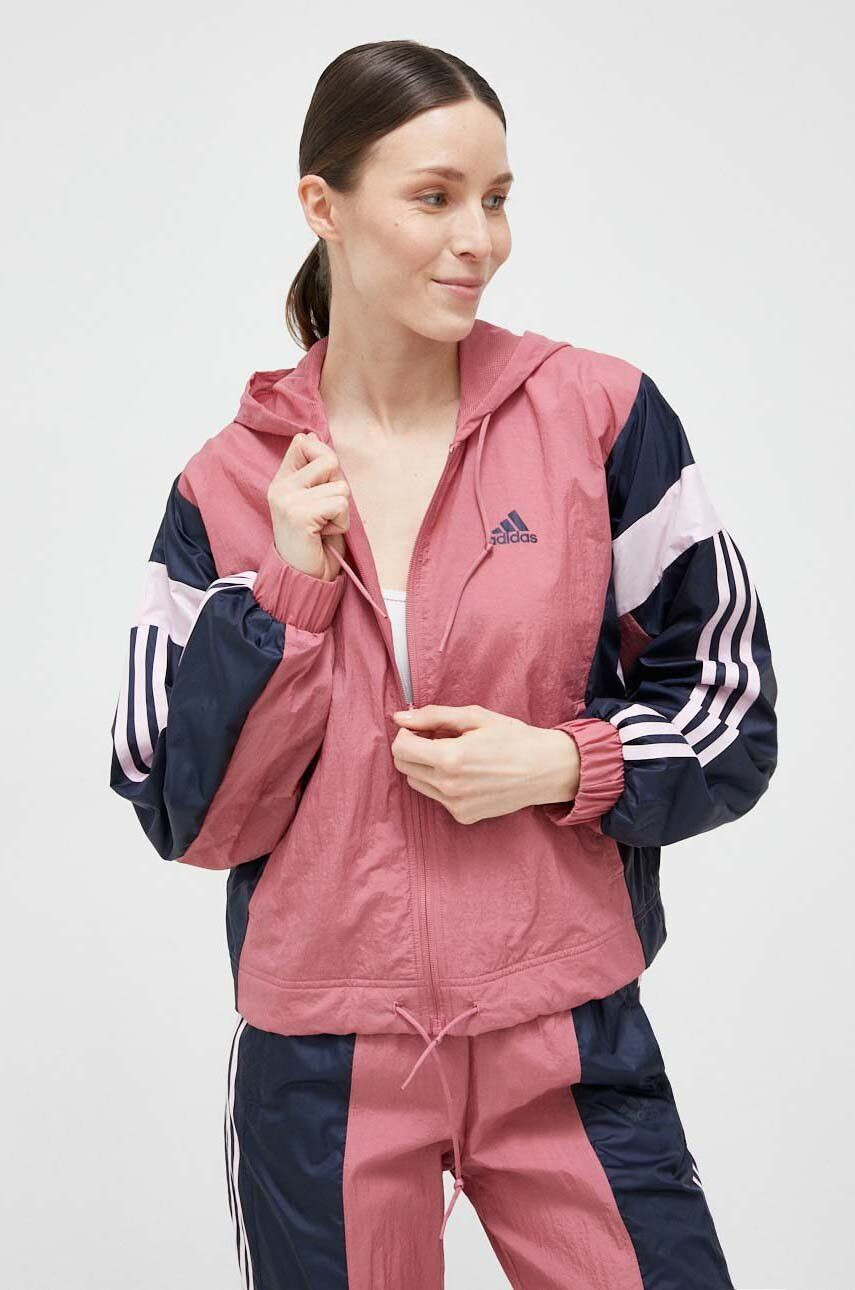 adidas Tepláková súprava dámsky ružová farba - Pepit.sk