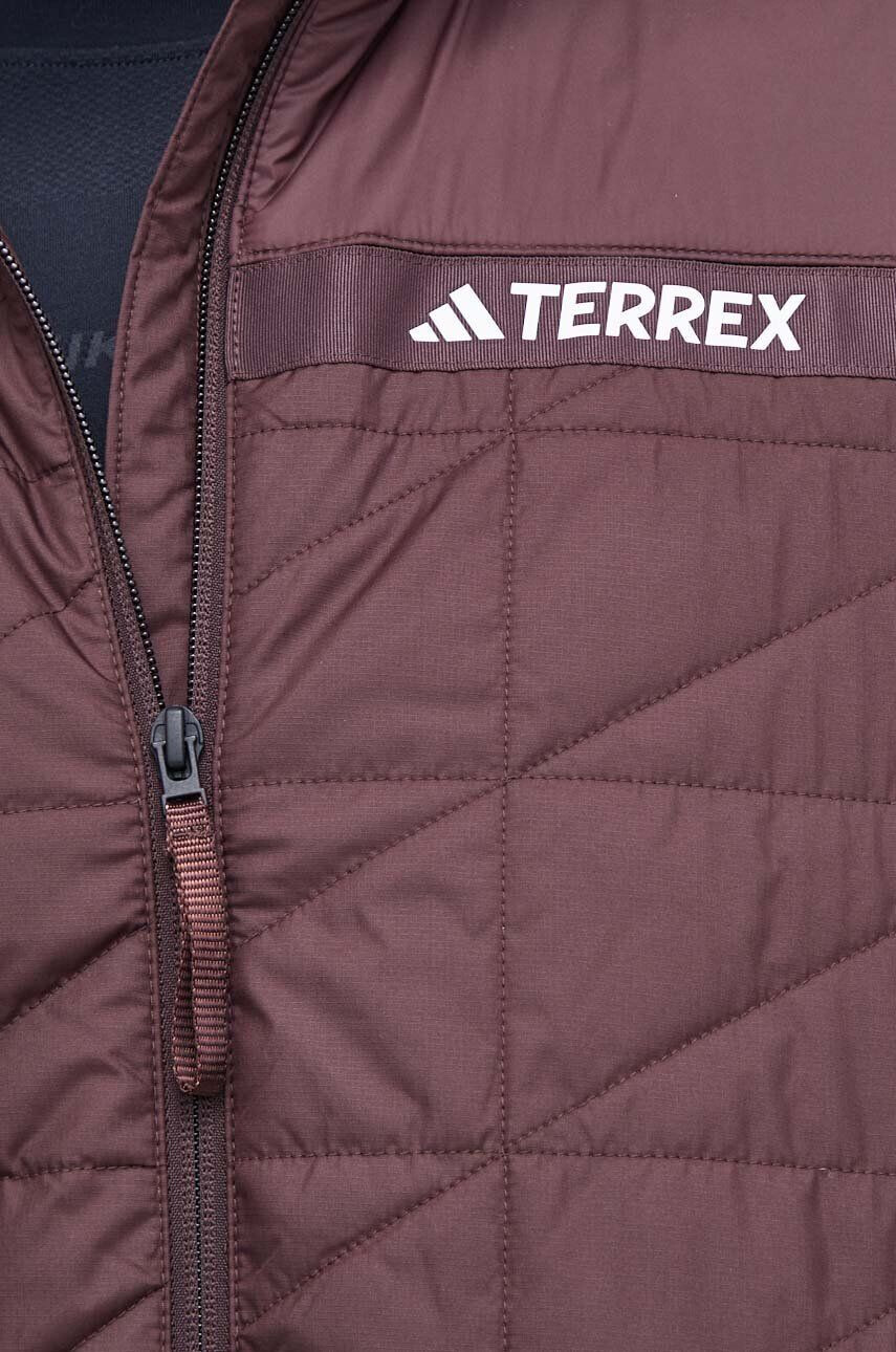 adidas TERREX Športová bunda Multi bordová farba - Pepit.sk