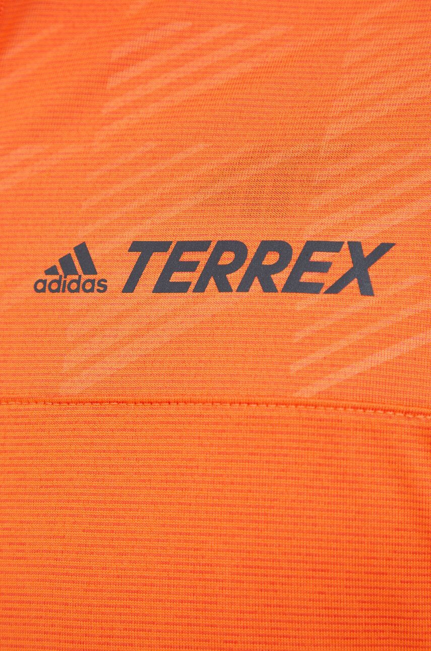 adidas TERREX Športová mikina Multi pánska oranžová farba jednofarebná - Pepit.sk