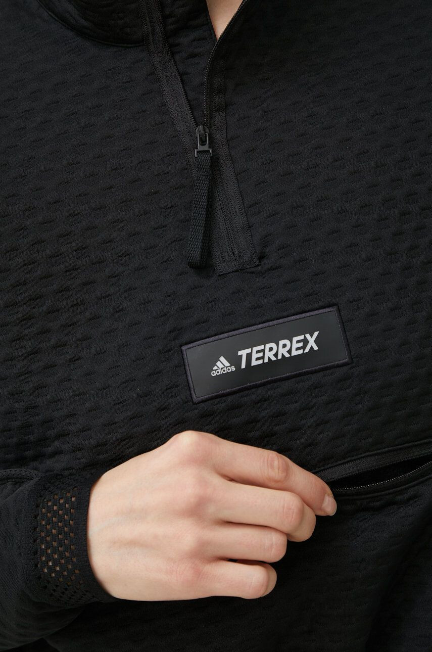 adidas TERREX Športová mikina Hike GI7180 dámska čierna farba jednofarebná - Pepit.sk