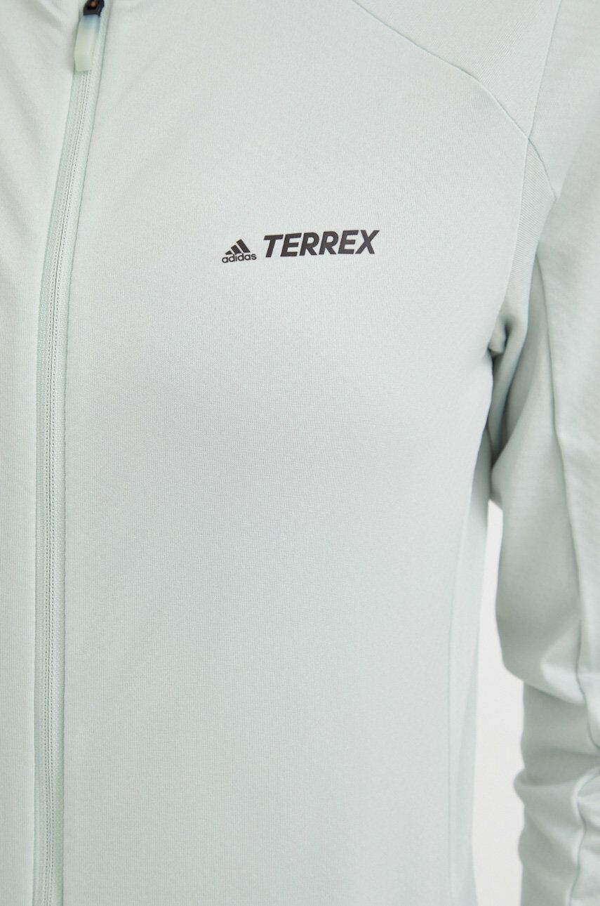 adidas TERREX Športová mikina Multi dámska zelená farba jednofarebná - Pepit.sk