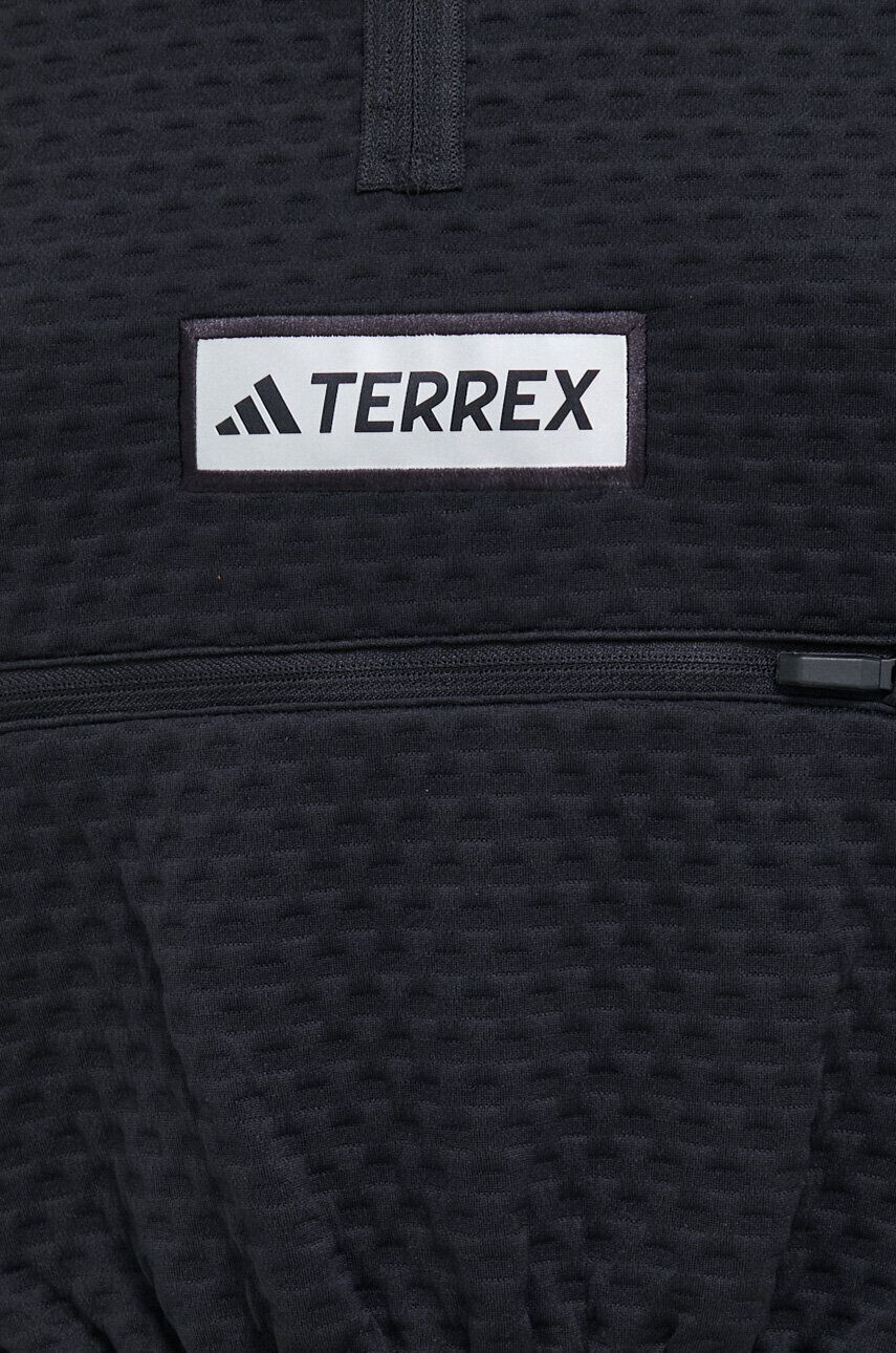 adidas TERREX Športová mikina Utilitas čierna farba s nášivkou - Pepit.sk