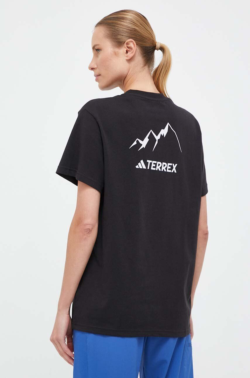 adidas TERREX Tričko Graphic MTN 2.0 dámske čierna farba - Pepit.sk