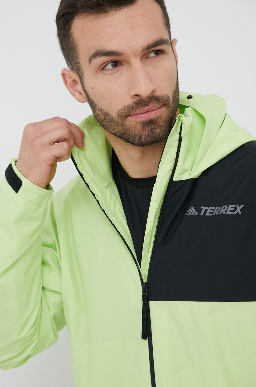 adidas TERREX Turistická bunda Multi zelená farba - Pepit.sk