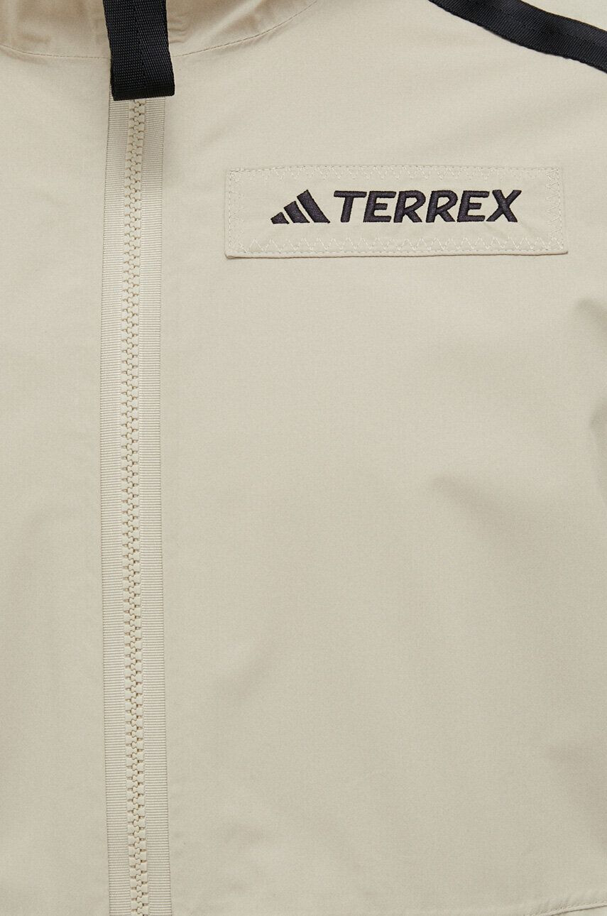 adidas TERREX Turistická bunda Utilitas béžová farba - Pepit.sk