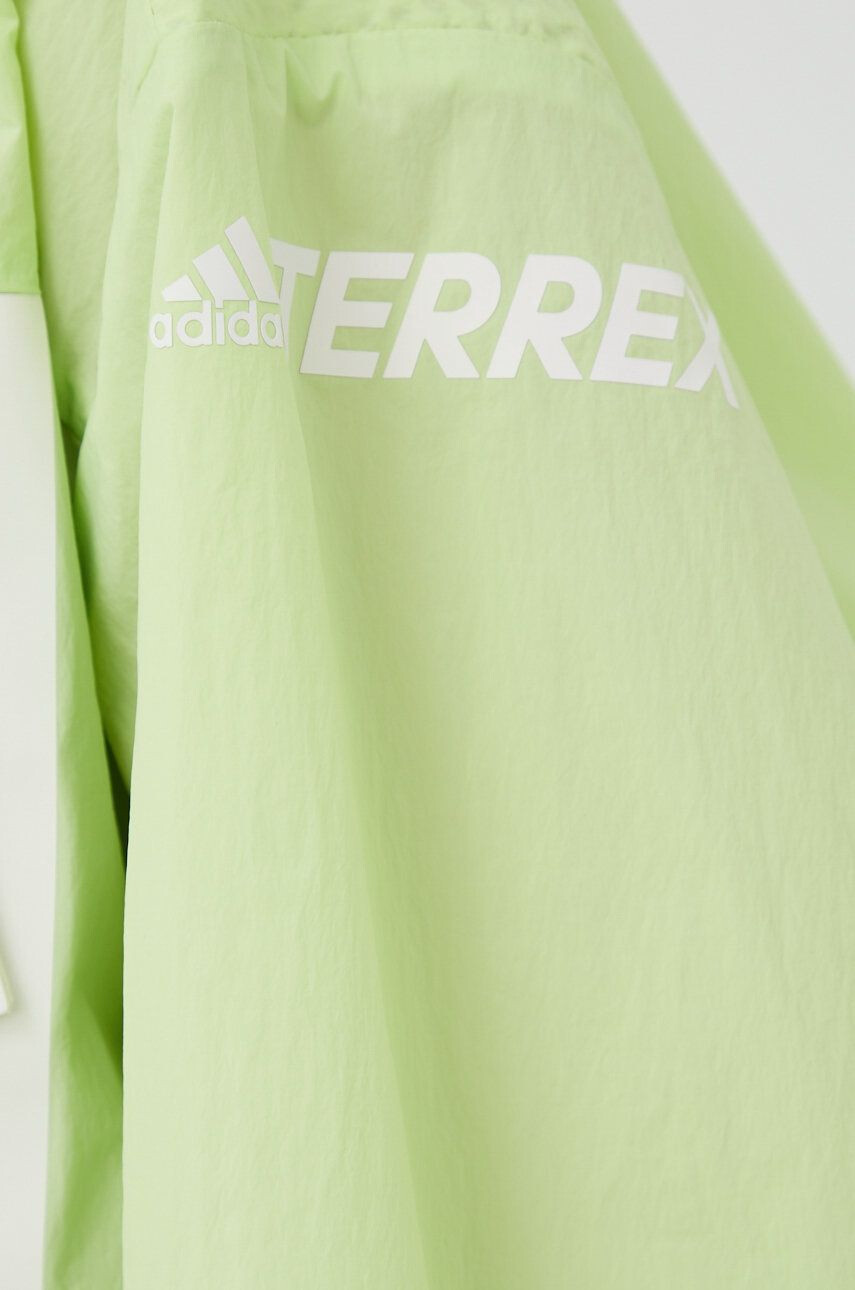 adidas TERREX Vetrovka Myshelter zelená farba prechodná oversize - Pepit.sk