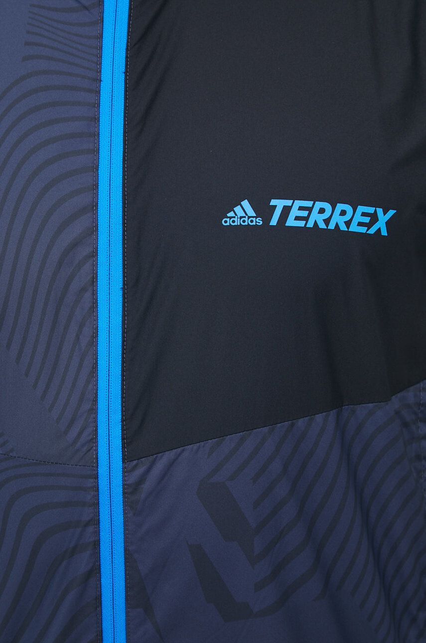 adidas TERREX Vetrovka Trail tmavomodrá farba - Pepit.sk