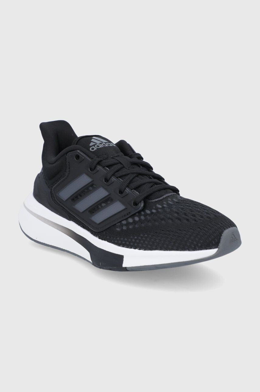 adidas Topánky EQ21 Run H00544 čierna farba na plochom podpätku - Pepit.sk