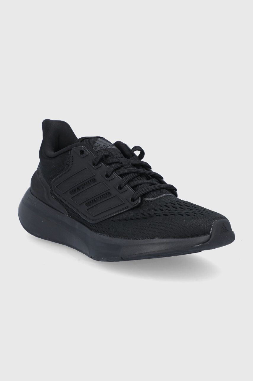 adidas Topánky EQ21 Run H00545 čierna farba na plochom podpätku - Pepit.sk