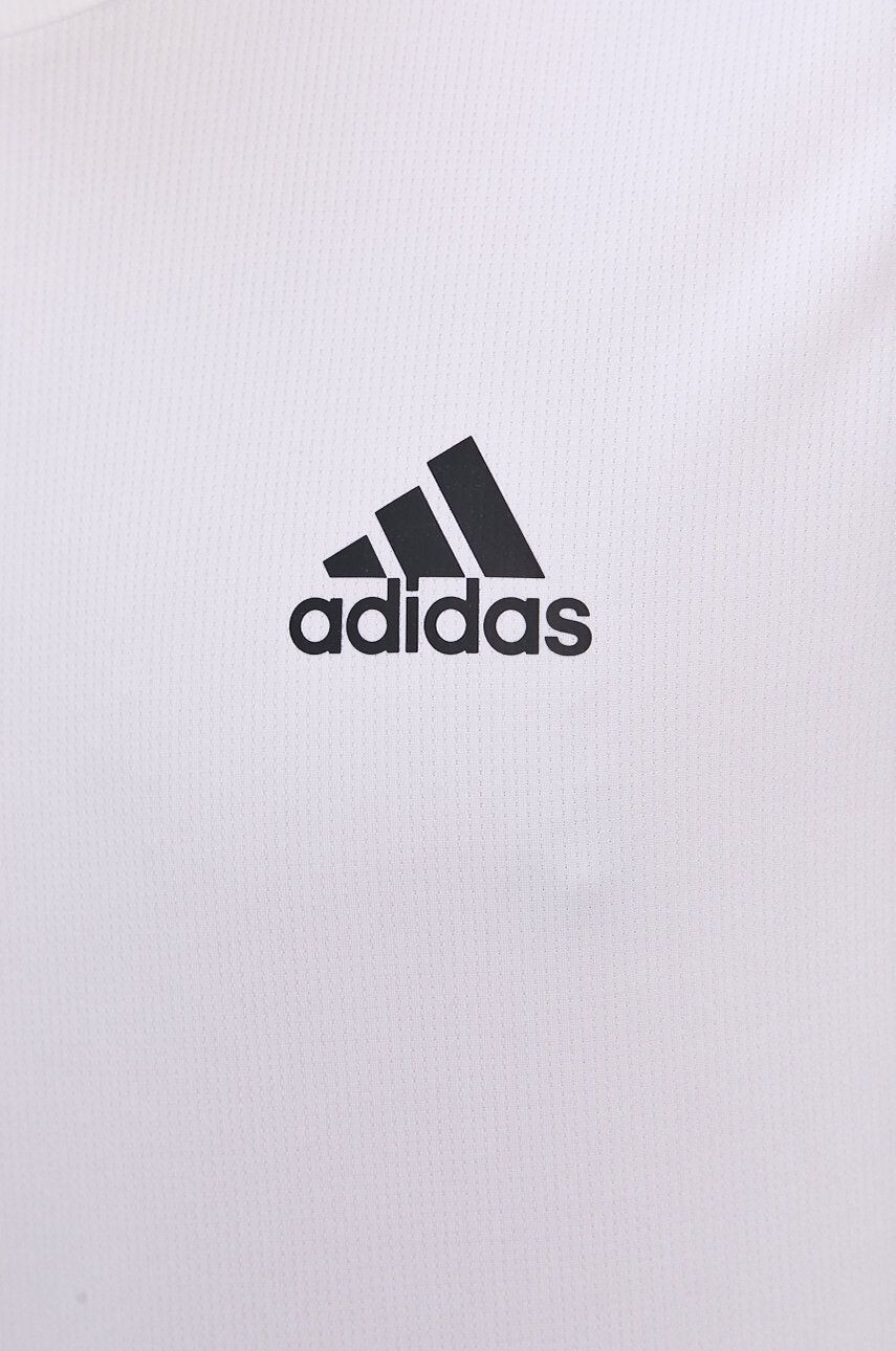 adidas Tričko pánske biela farba s nášivkou - Pepit.sk