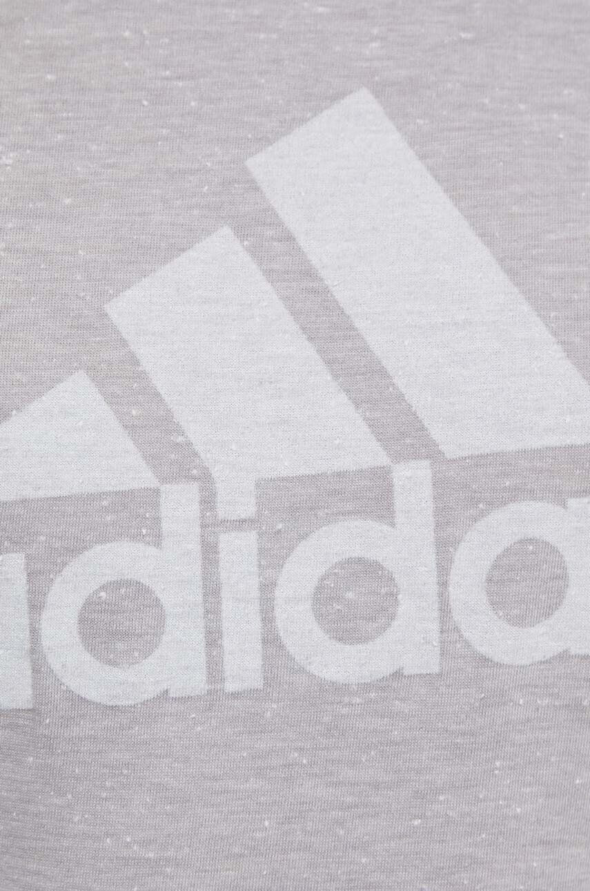 adidas Tričko dámsky šedá farba - Pepit.sk