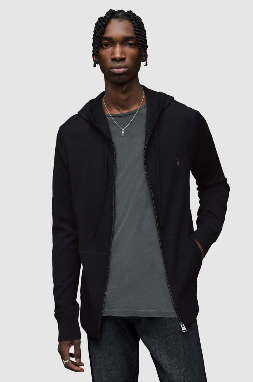 AllSaints Mikina Mode Merino Zip Hood - Pepit.sk