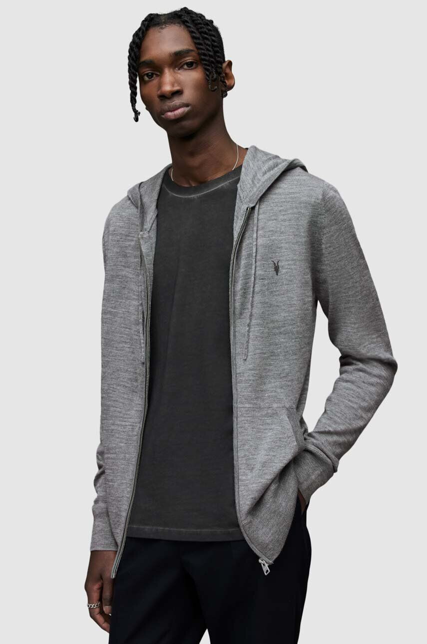 AllSaints Mikina Mode Merino Zip Hood - Pepit.sk