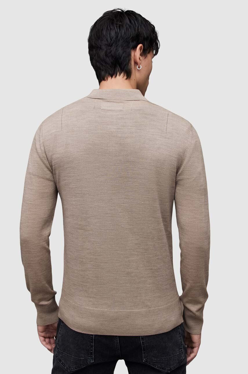 AllSaints Sveter Mode Merino LS Polo - Pepit.sk