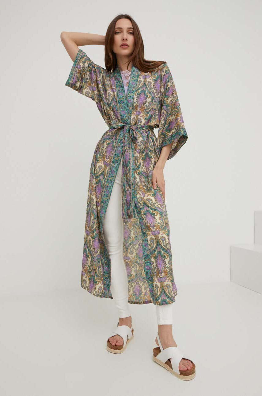 Answear Lab Hodvábne kimono - Pepit.sk