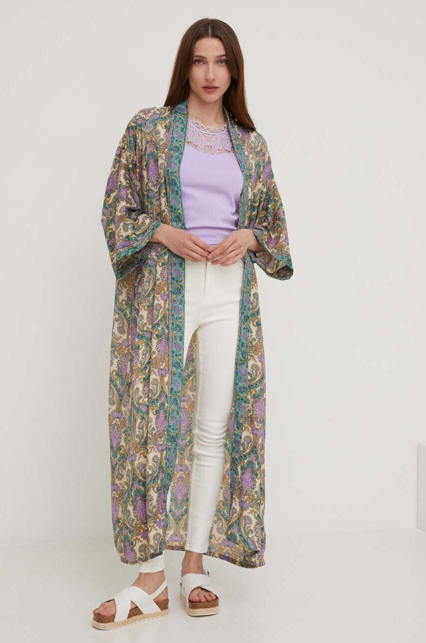 Answear Lab Hodvábne kimono - Pepit.sk