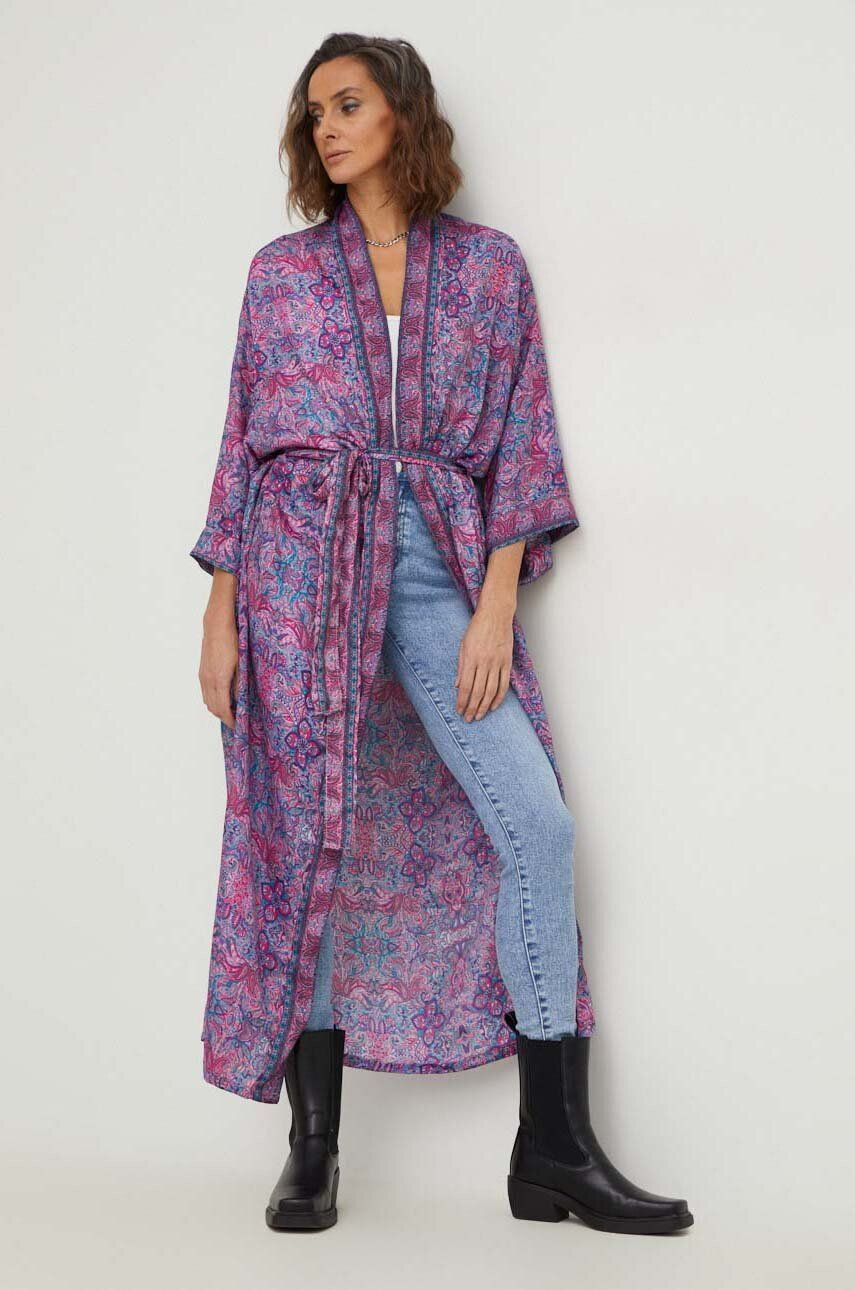 Answear Lab Hodvábne kimono - Pepit.sk