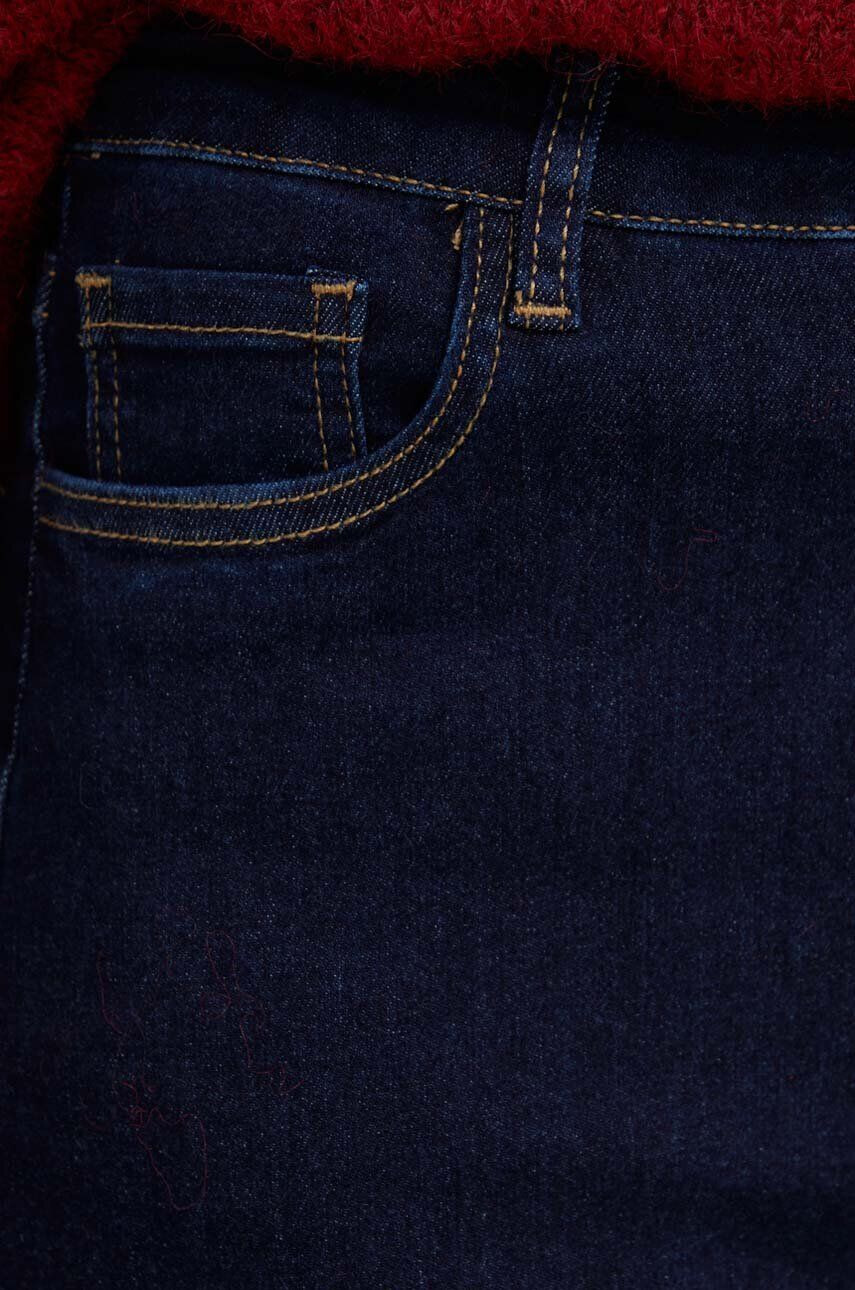 Answear Lab Rifle PREMIUM DENIM dámske tmavomodrá farba - Pepit.sk