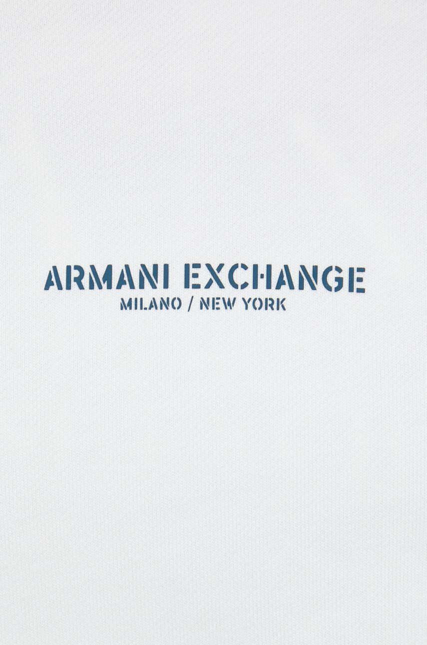 Armani Exchange Bavlnená mikina pánska čierna farba s kapucňou - Pepit.sk