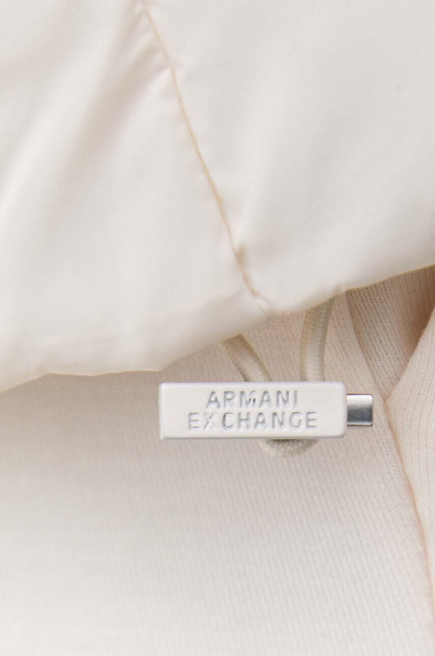 Armani Exchange Bunda dámska biela farba zimná - Pepit.sk