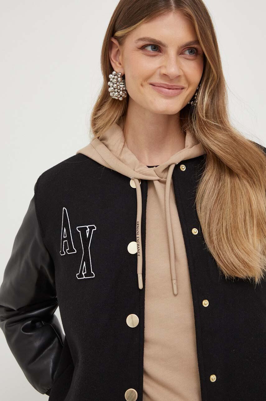 Armani Exchange Bunda bomber s prímesou vlny - Pepit.sk