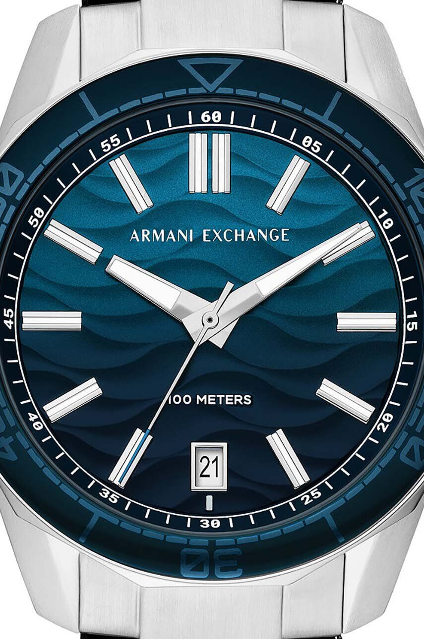 Armani Exchange Hodinky pánsky strieborná farba - Pepit.sk