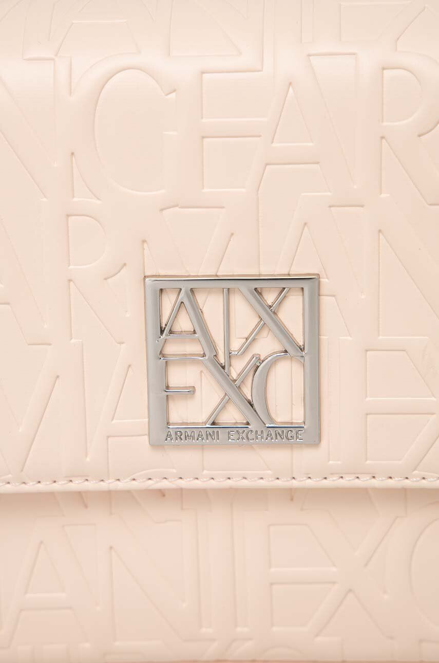 Armani Exchange Kabelka béžová farba - Pepit.sk