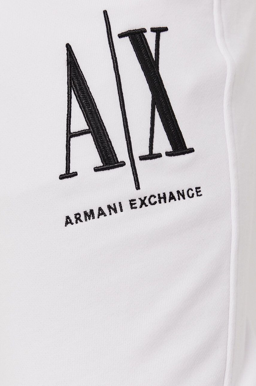 Armani Exchange Nohavice pánske biela farba jednofarebné - Pepit.sk