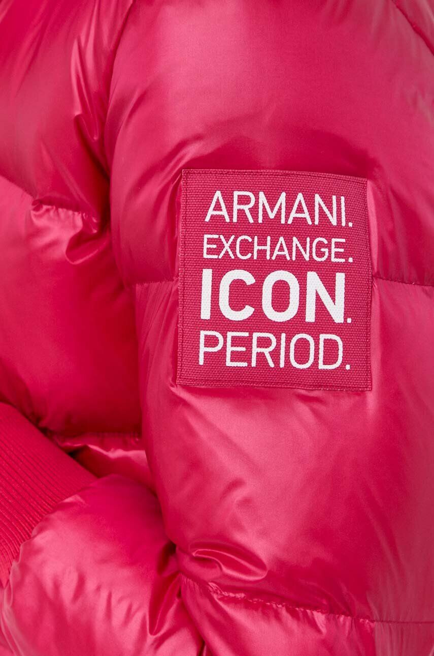 Armani Exchange Páperová bunda dámska béžová farba prechodná - Pepit.sk