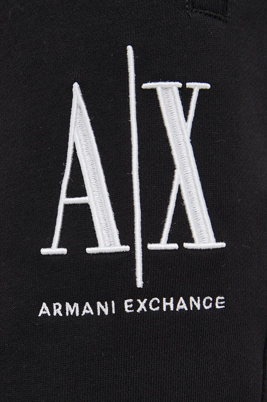 Armani Exchange Šortky pánske čierna farba - Pepit.sk